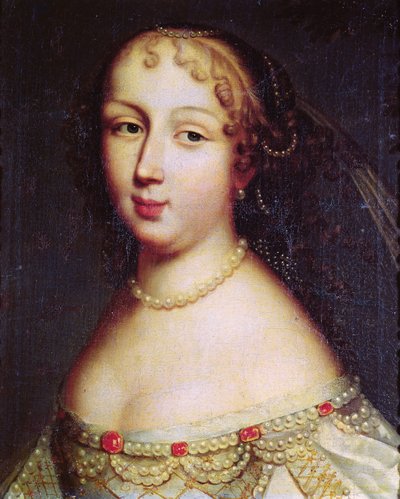 Ritratto presunto di Marie de Rabutin-Chantal (1626-97) Marchesa di Sévigné da French School